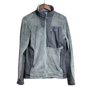Grey Patagonia R3 Hi-Loft Fleece Full Zip Jacket - Size Small